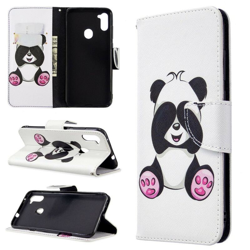 Housse Samsung Galaxy M11 Panda Fun