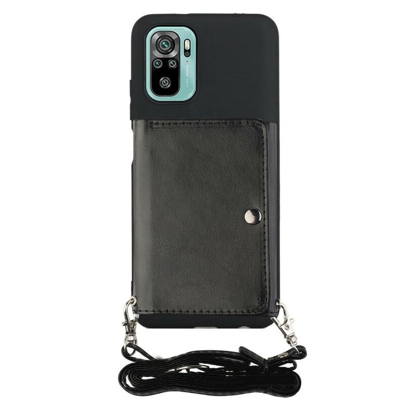 Coque Xiaomi Redmi Note 10/10S/Poco M5s à Bandoulière Porte-cartes