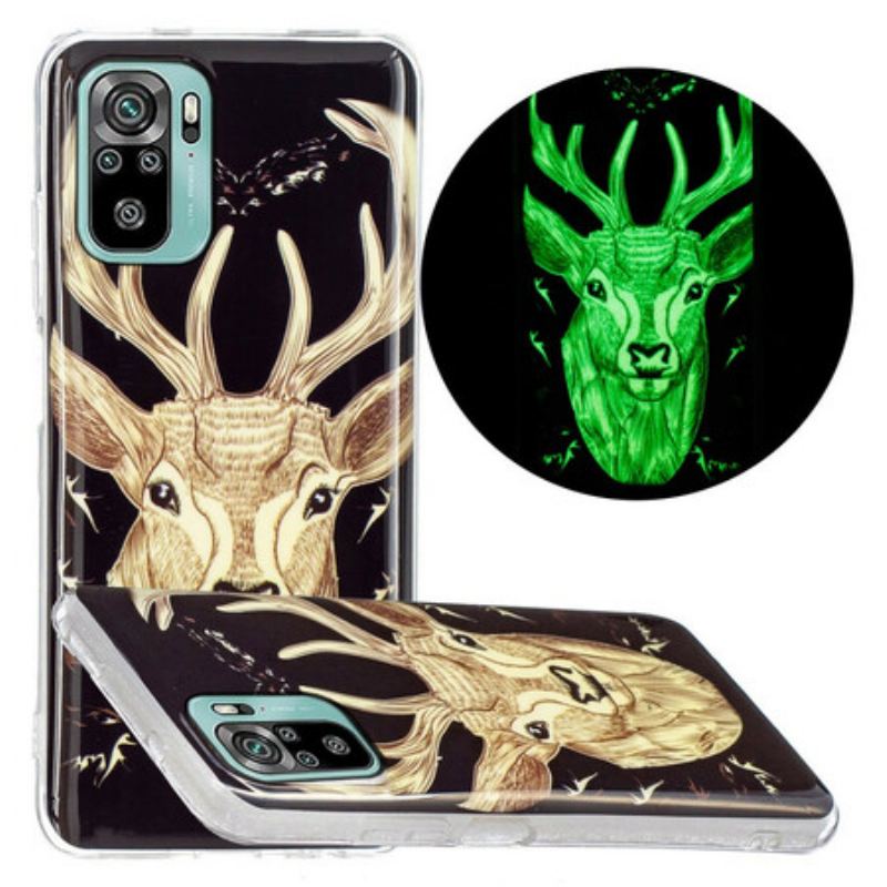 Coque Xiaomi Redmi Note 10/10S/Poco M5s Cerf Majestueux Fluorescente