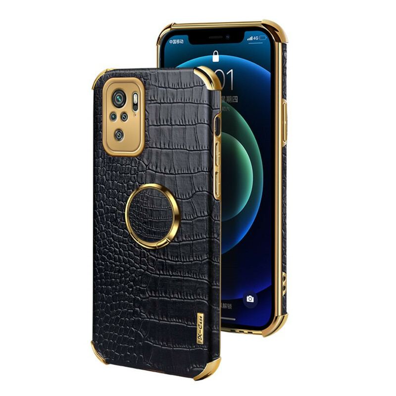 Coque Xiaomi Redmi Note 10/10S/Poco M5s Effet Peau Crocodile