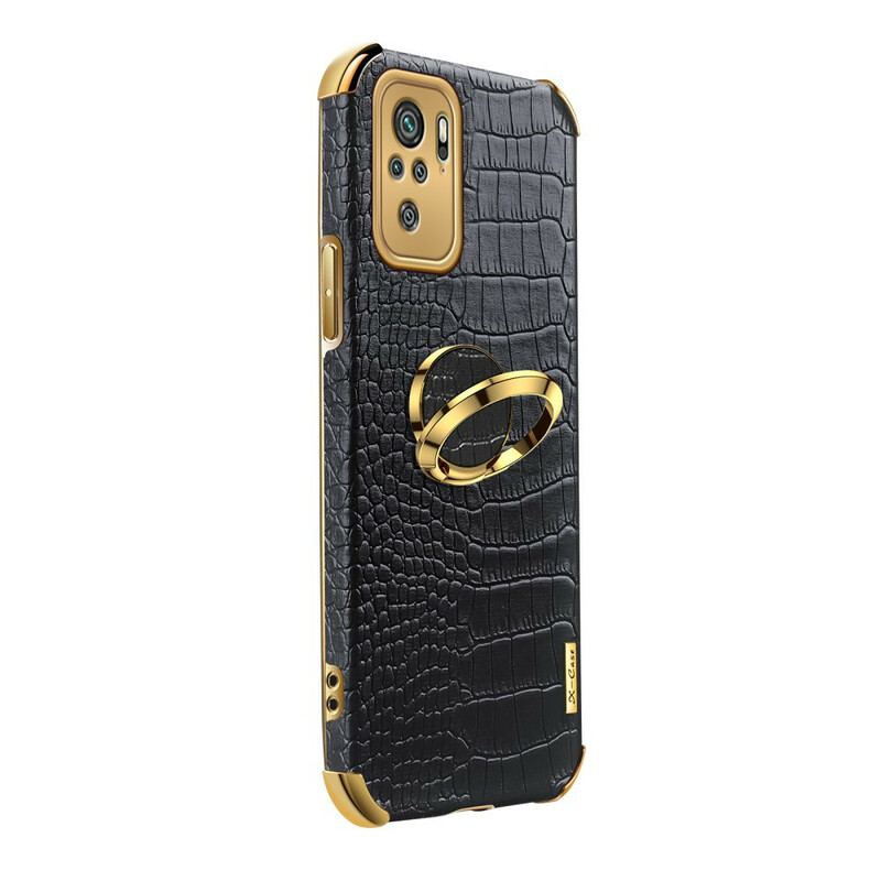 Coque Xiaomi Redmi Note 10/10S/Poco M5s Effet Peau Crocodile