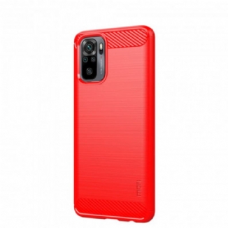 Coque Xiaomi Redmi Note 10/10S/Poco M5s Fibre Carbone Brossée Mofi