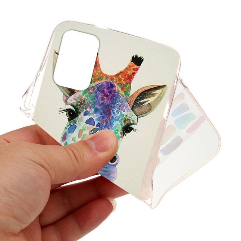 Coque Xiaomi Redmi Note 10/10S/Poco M5s Girafe Colorée