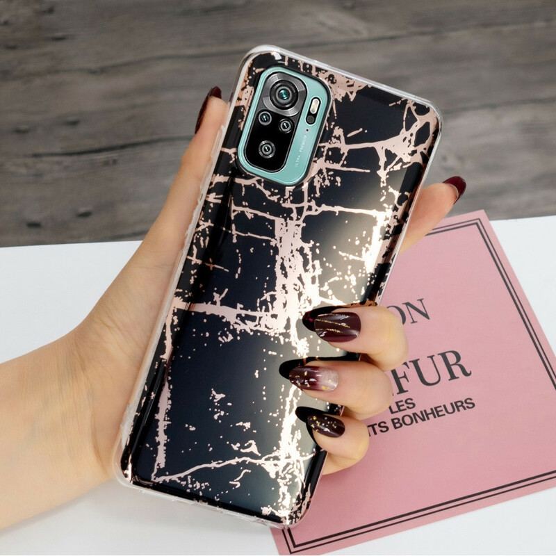 Coque Xiaomi Redmi Note 10/10S/Poco M5s Marbre Géométrie