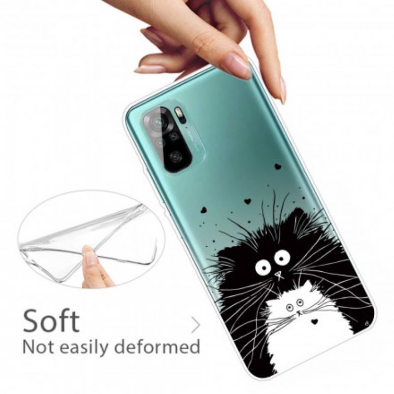 Coque Xiaomi Redmi Note 10/10S/Poco M5s Regarde les Chats