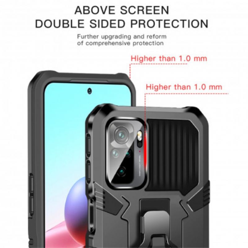 Coque Xiaomi Redmi Note 10/10S/Poco M5s Robot avec Pince Ceinture