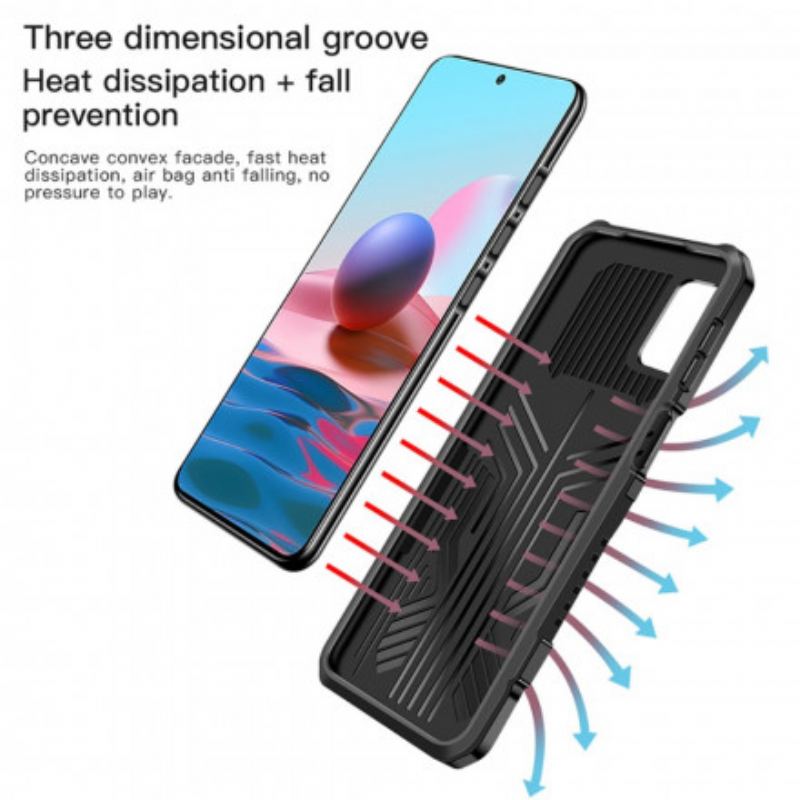 Coque Xiaomi Redmi Note 10/10S/Poco M5s Robot avec Pince Ceinture