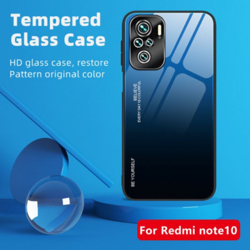 Coque Xiaomi Redmi Note 10/10S/Poco M5s Verre Trempé Be Yourself