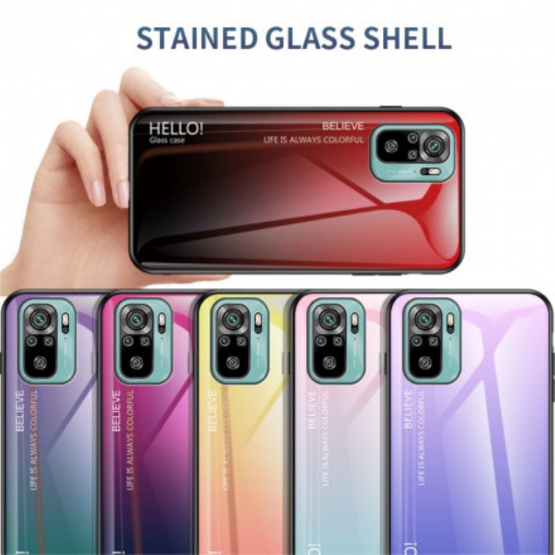 Coque Xiaomi Redmi Note 10/10S/Poco M5s Verre Trempé Hello