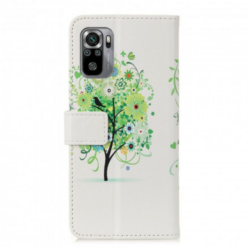 Housse Xiaomi Redmi Note 10/10S/Poco M5s Arbre Fleuri