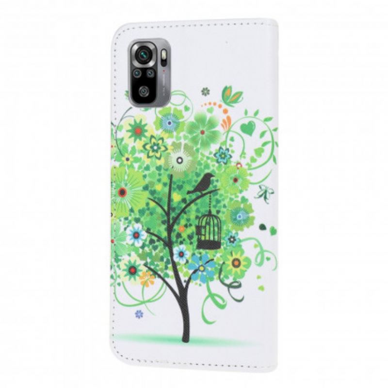 Housse Xiaomi Redmi Note 10/10S/Poco M5s Arbre Vert