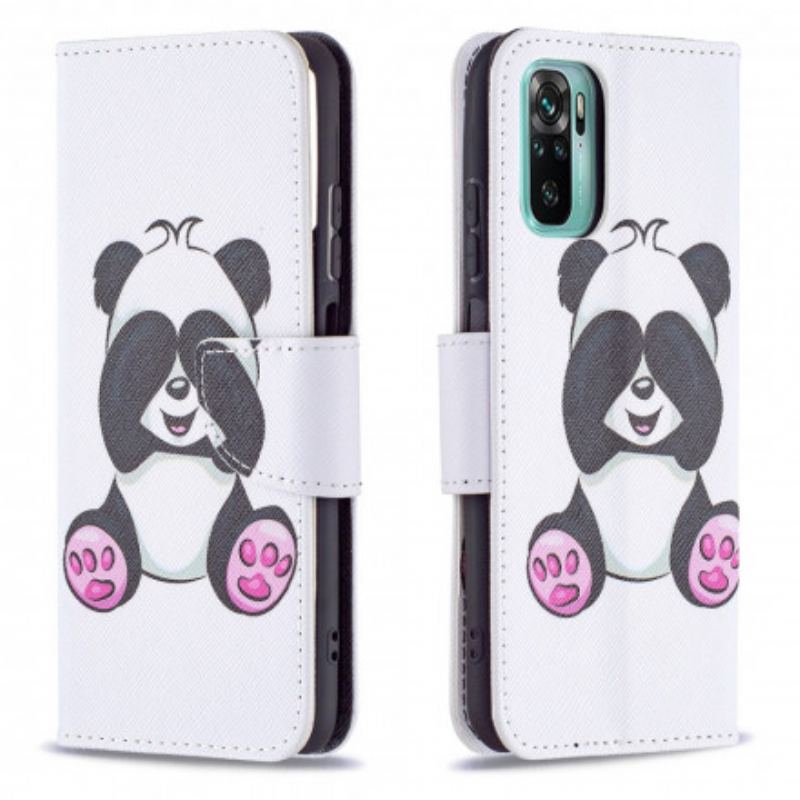 Housse Xiaomi Redmi Note 10/10S/Poco M5s Panda Fun