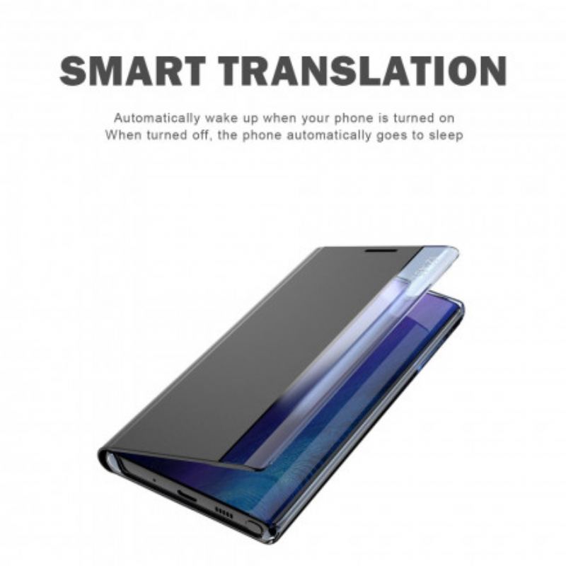 View Cover Xiaomi Redmi Note 10/10S/Poco M5s Simili Cuir Texturé