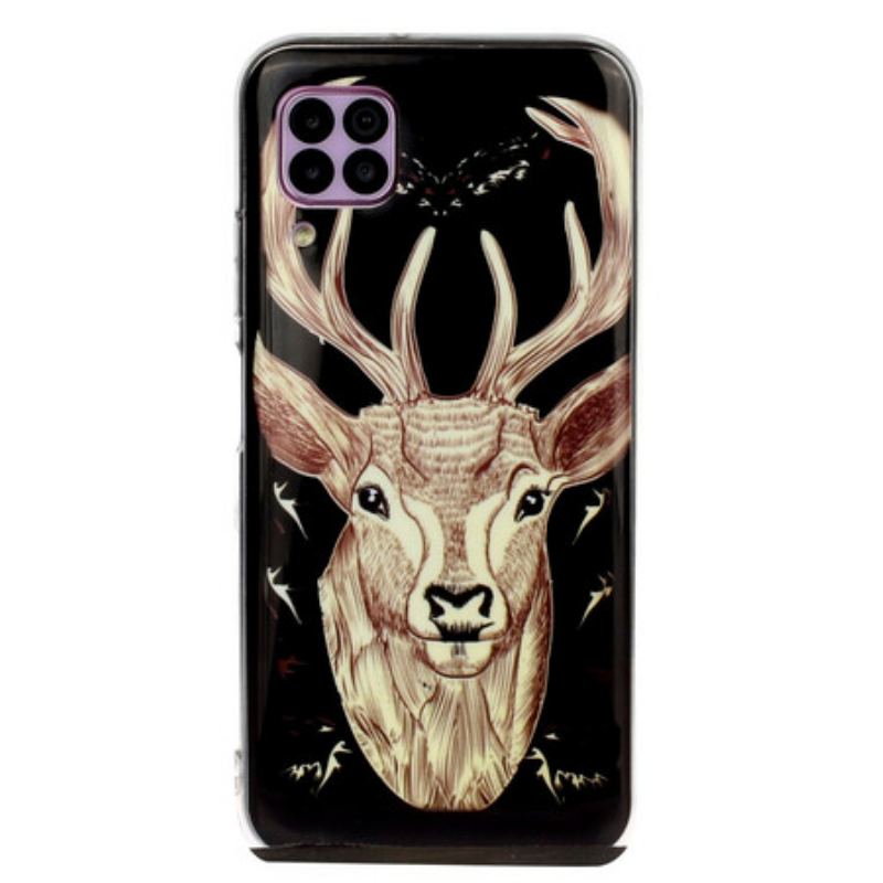 Coque Huawei P40 Lite Cerf Majestueux Fluorescente