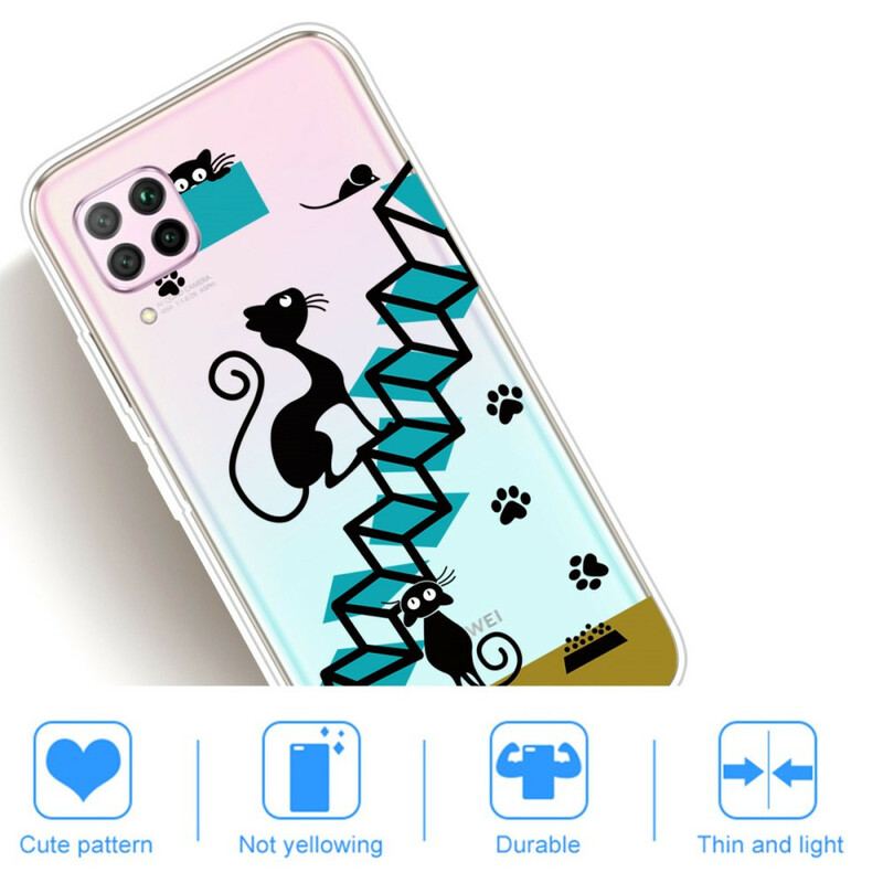 Coque Huawei P40 Lite Drôles de Chats