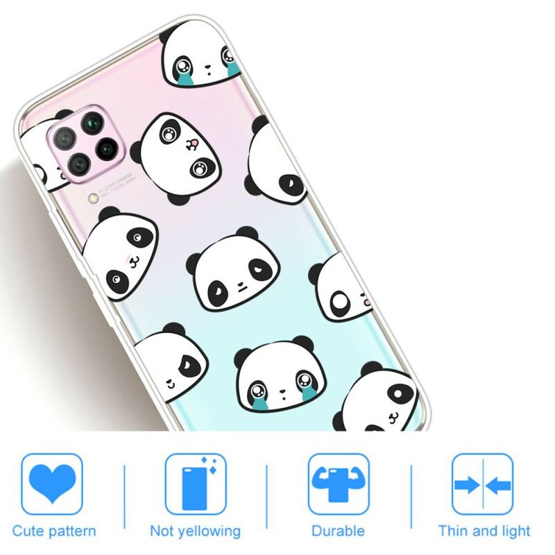 Coque Huawei P40 Lite Pandas Sentimentaux