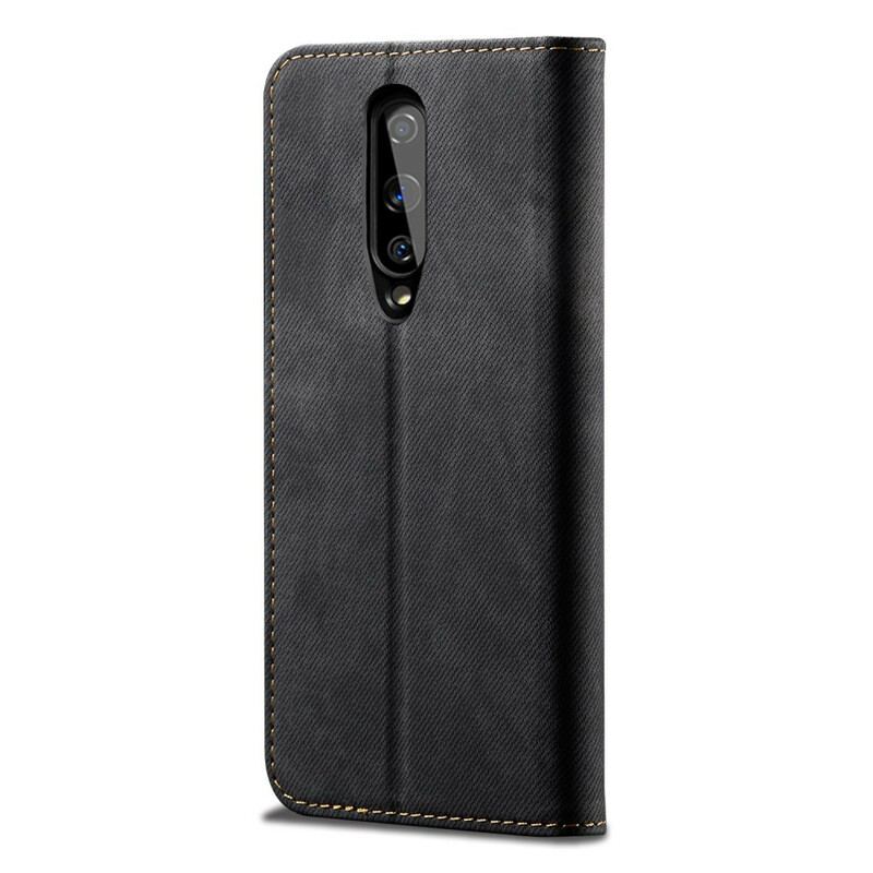 Flip Cover OnePlus 8 Simili Cuir Texture Jeans