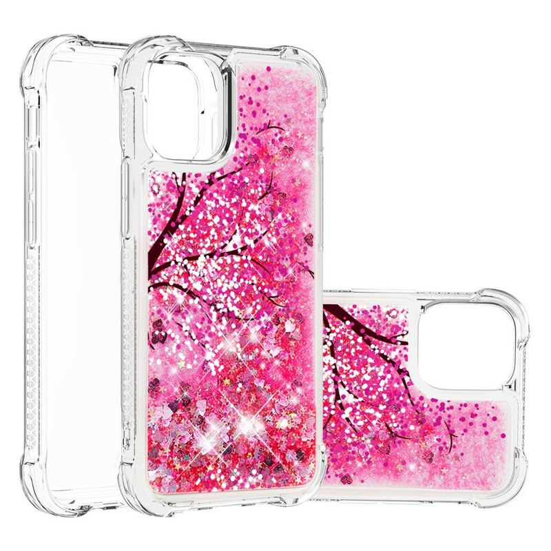 Coque iPhone 13 Pro Arbre Paillettes