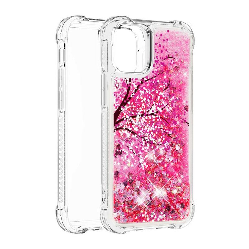 Coque iPhone 13 Pro Arbre Paillettes