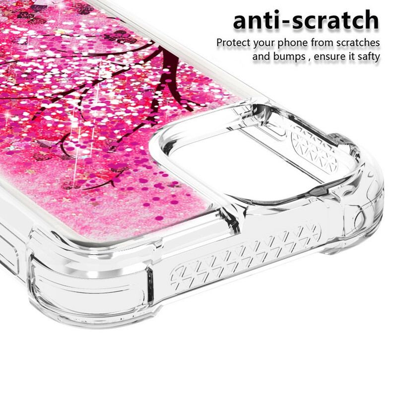 Coque iPhone 13 Pro Arbre Paillettes