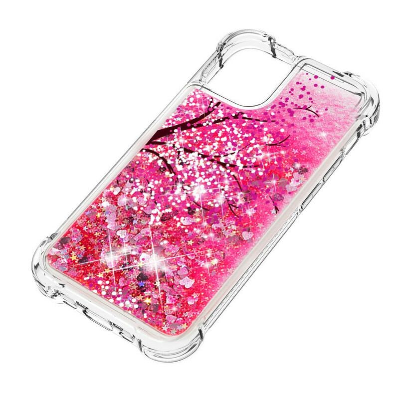 Coque iPhone 13 Pro Arbre Paillettes