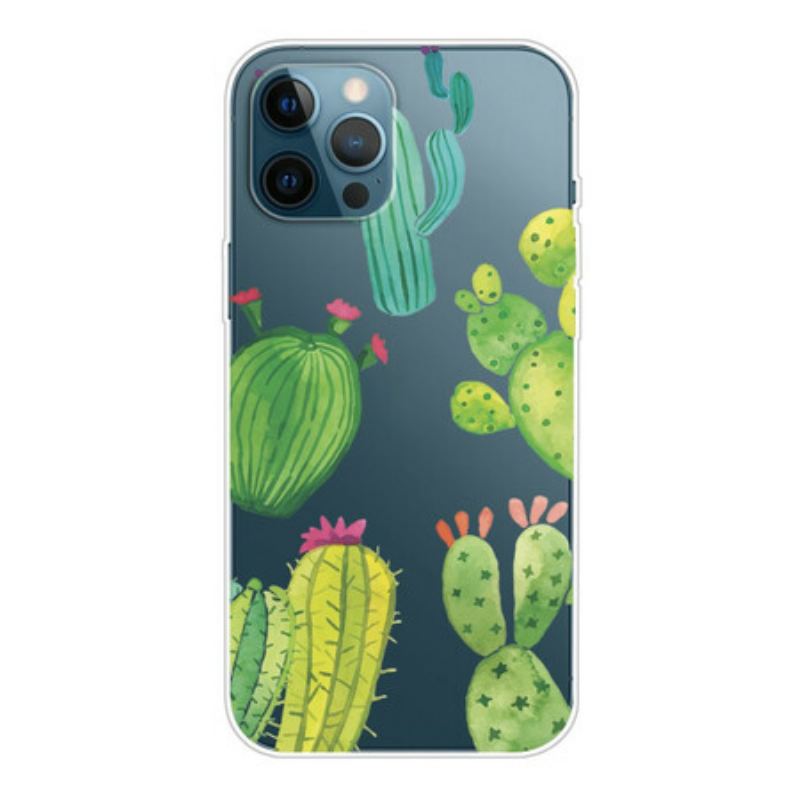 Coque iPhone 13 Pro Cactus Aquarelle