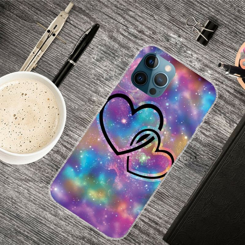 Coque iPhone 13 Pro Coeurs Enchaînés