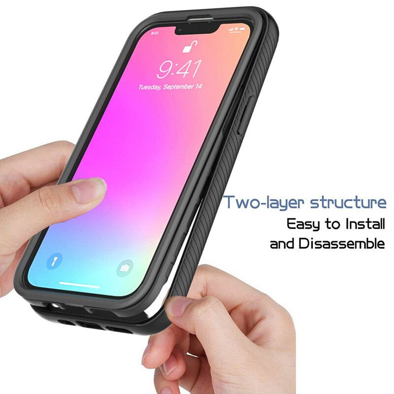 Coque iPhone 13 Pro Conception Hybride Rebords Silicone