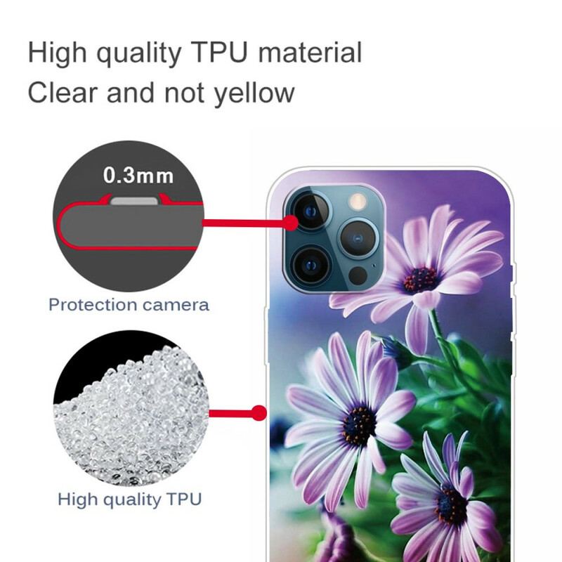 Coque iPhone 13 Pro Fleurs Réalistes