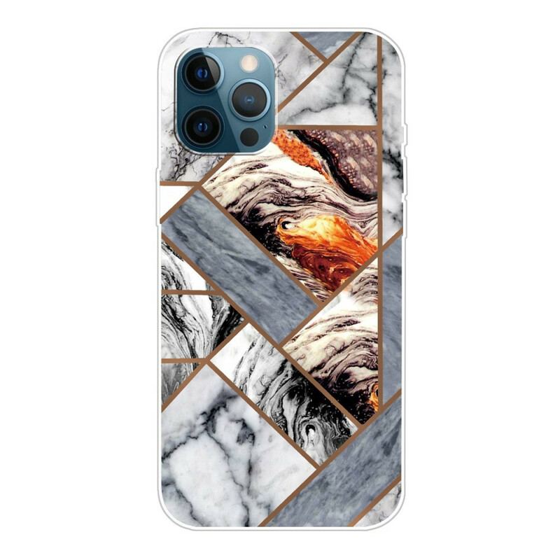 Coque iPhone 13 Pro Marbre Géométrique Décliné