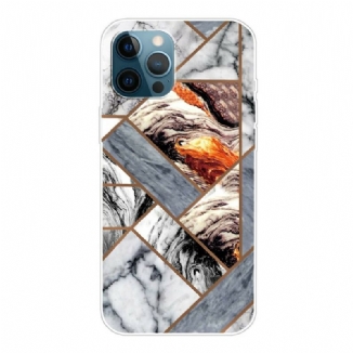 Coque iPhone 13 Pro Marbre Géométrique Décliné