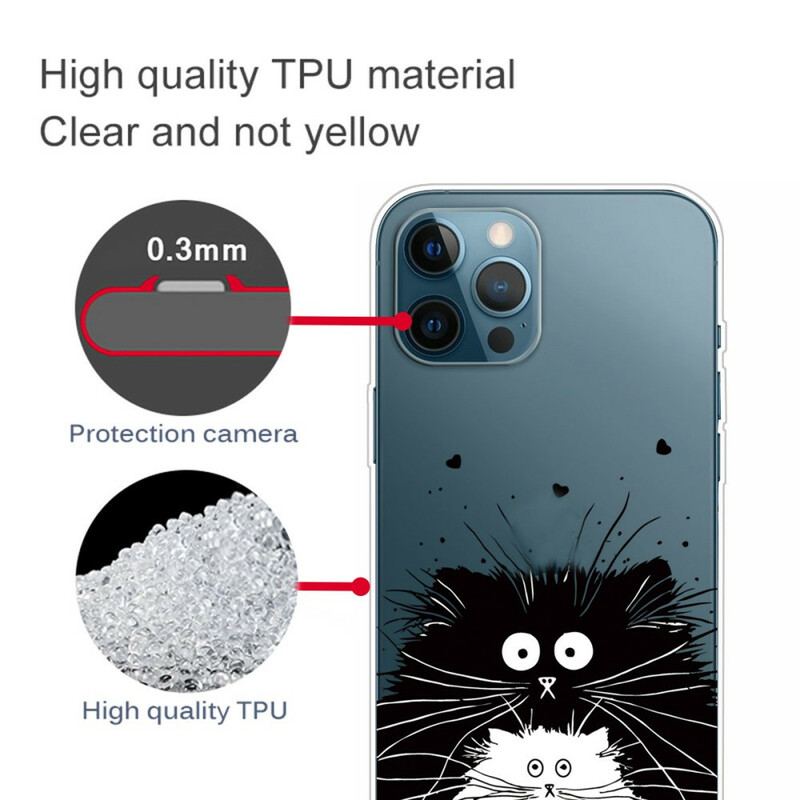 Coque iPhone 13 Pro Regarde les Chats