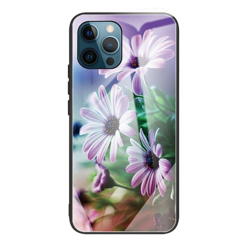 Coque iPhone 13 Pro Verre Trempé Fleurs Réalistes