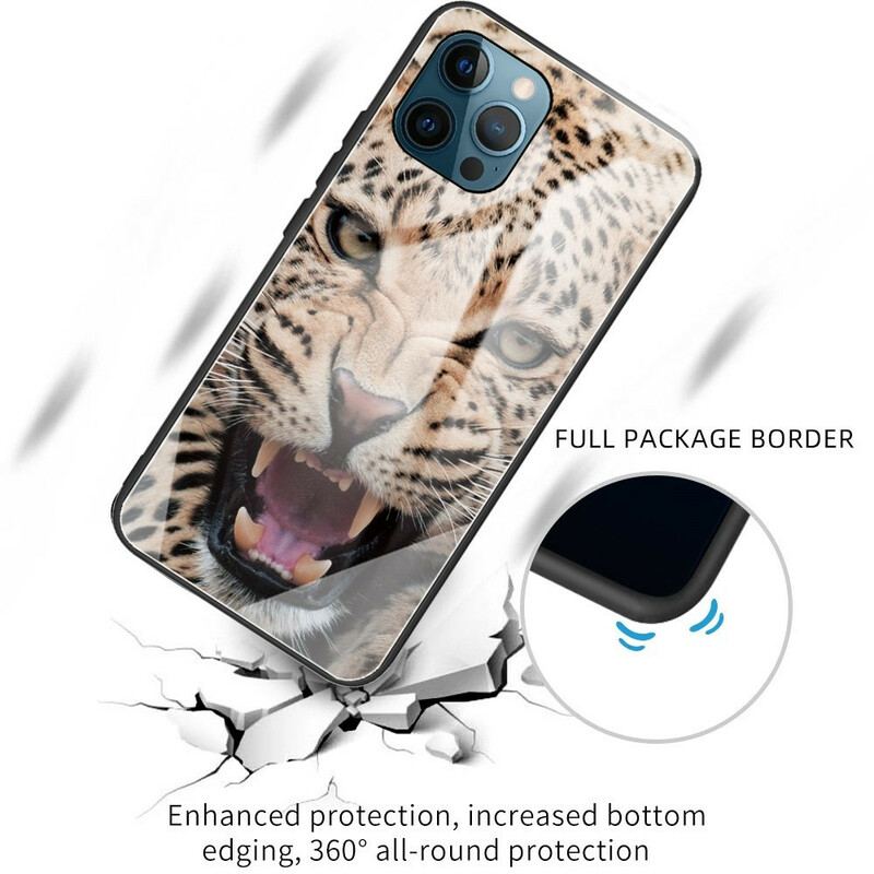 Coque iPhone 13 Pro Verre Trempé Léopard