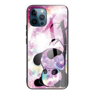 Coque iPhone 13 Pro Verre Trempé Panda et Bambou