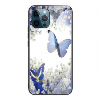 Coque iPhone 13 Pro Verre Trempé Papillons Design