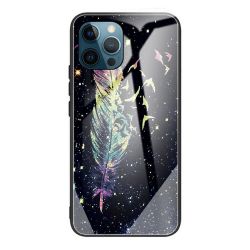 Coque iPhone 13 Pro Verre Trempé Plume