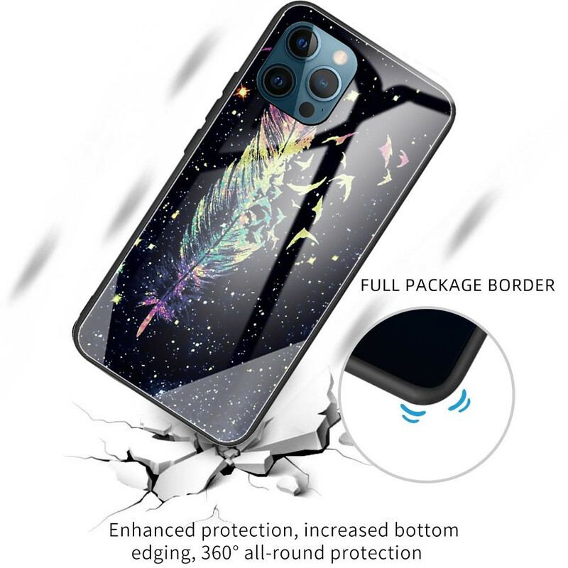 Coque iPhone 13 Pro Verre Trempé Plume