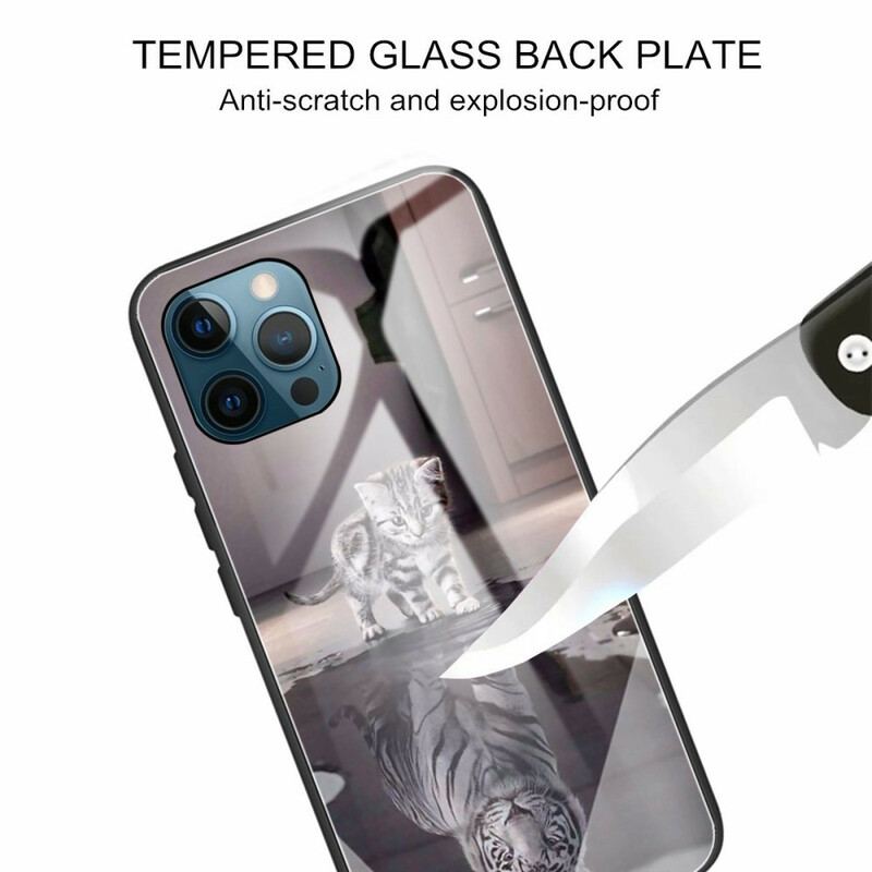 Coque iPhone 13 Pro Verre Trempe Rêve de Chaton