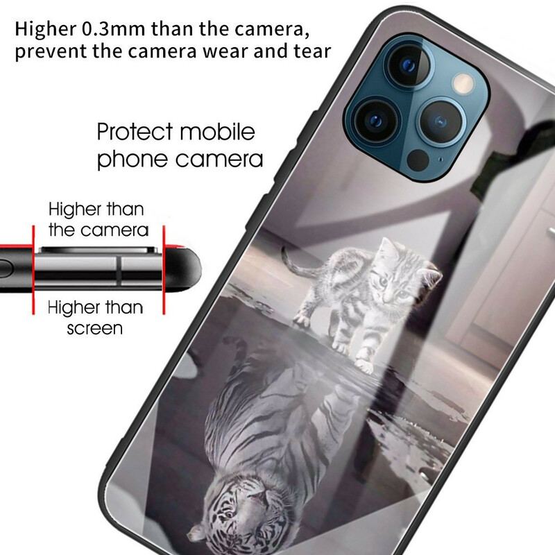 Coque iPhone 13 Pro Verre Trempe Rêve de Chaton