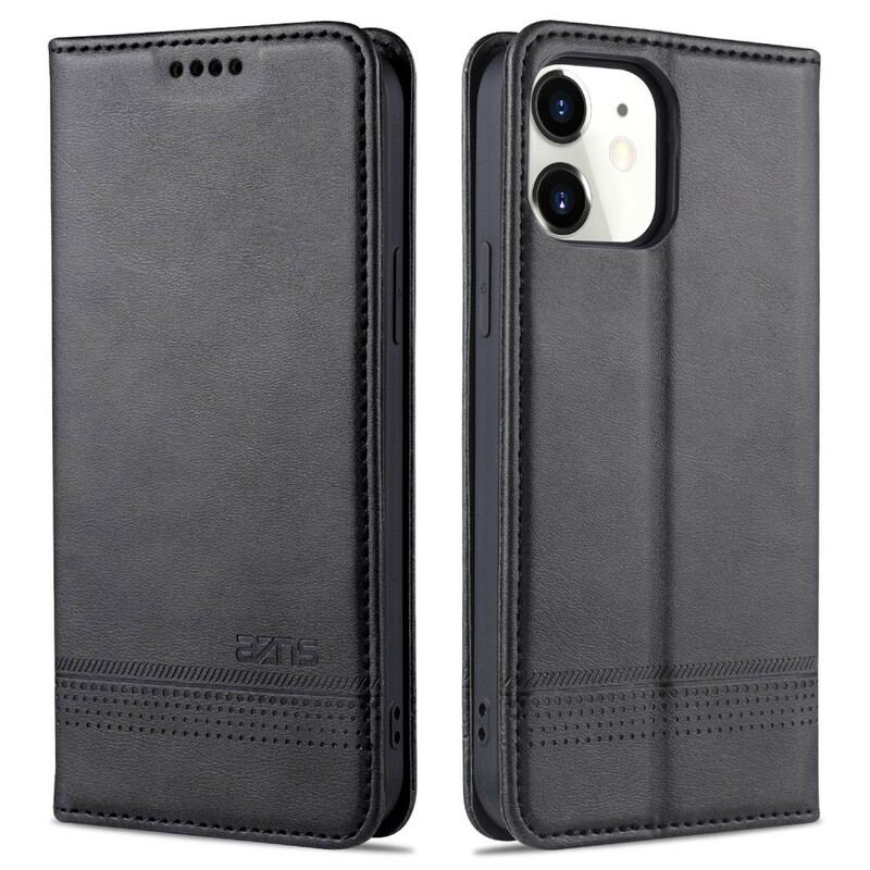 Flip Cover iPhone 13 Pro Style Cuir AZNS