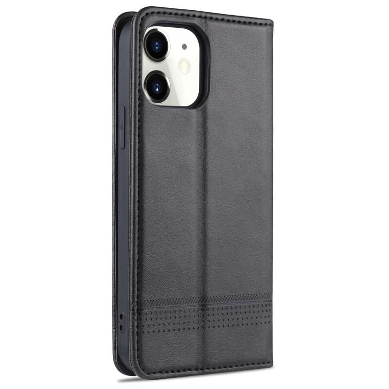 Flip Cover iPhone 13 Pro Style Cuir AZNS