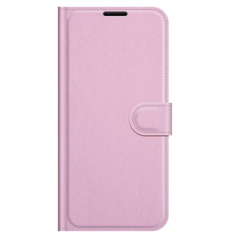 Housse iPhone 13 Pro Effet Cuir Litchi Classique