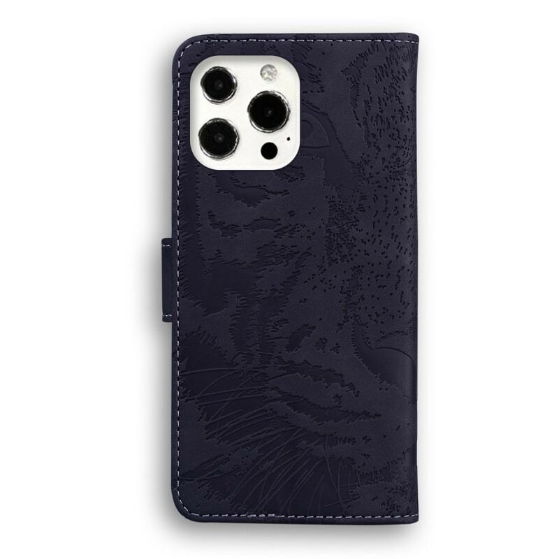 Housse iPhone 13 Pro Empreinte Face de Tigre