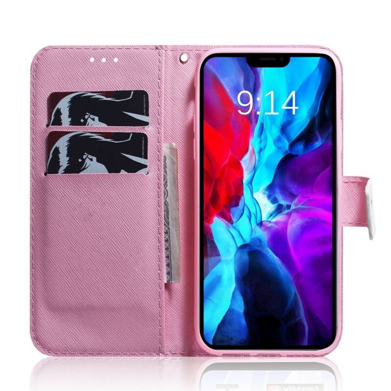 Housse iPhone 13 Pro Fleur Vieux Rose