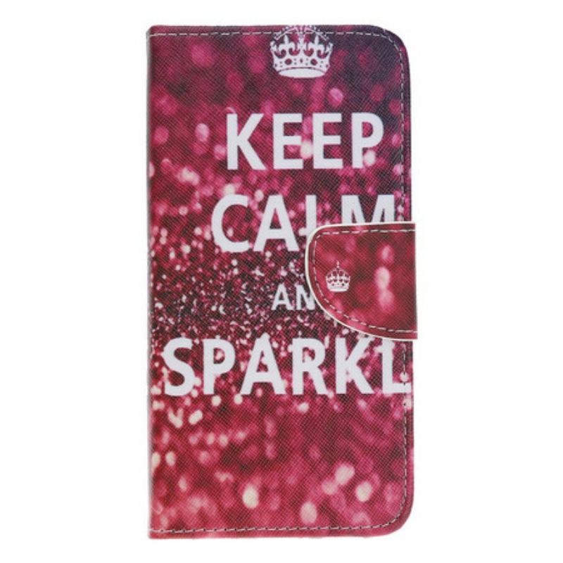 Housse iPhone 13 Pro Keep Calm and Sparkle