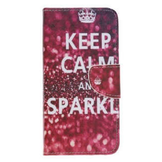 Housse iPhone 13 Pro Keep Calm and Sparkle