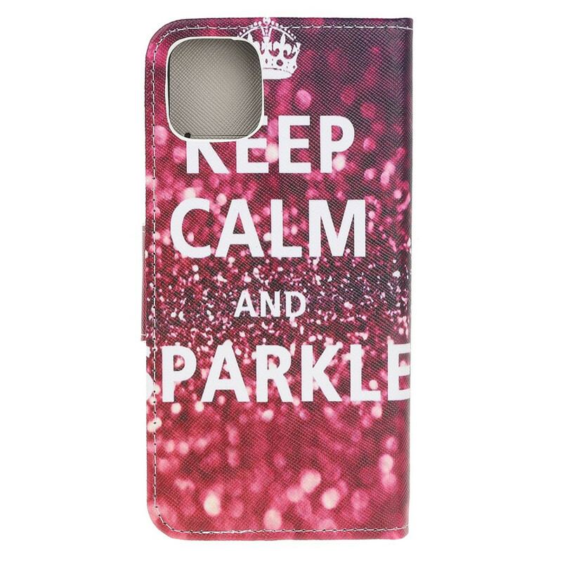 Housse iPhone 13 Pro Keep Calm and Sparkle