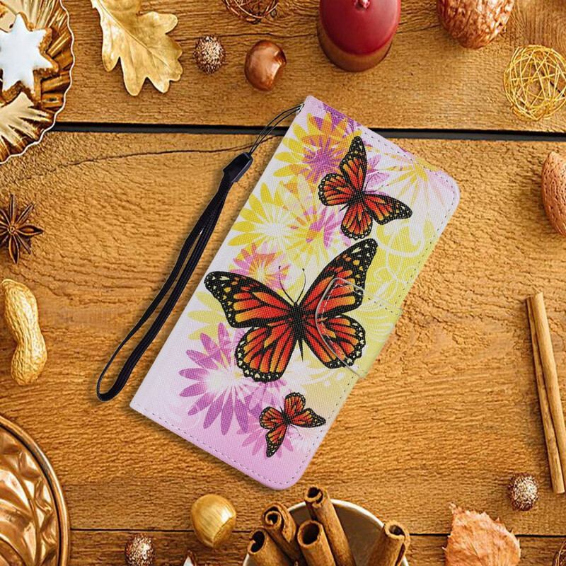 Housse iPhone 13 Pro Papillons et Fleurs d'Été