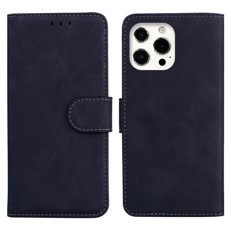 Housse iPhone 13 Pro Style Cuir Couture